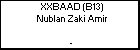 XXBAAD (B13) Nublan Zaki Amir