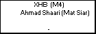 XHB  (M4) Ahmad Shaari (Mat Siar)