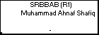 SRBBAB (R1) Muhammad Ahnaf Shafiq