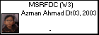 MSRFDC (W3) Azman Ahmad Dt03, 2003