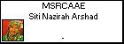 MSRCAAE Siti Nazirah Arshad