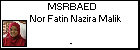 MSRBAED Nor Fatin Nazira Malik