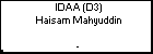 IDAA (D3) Haisam Mahyuddin