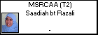 SRCAA (T2) Saadiah bt Razali