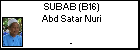 SUBAB (B16) Abd Satar Nuri