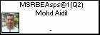 MSRBEAsps@1 (Q2) Mohd Aidil