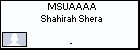 MSUAAAA Shahirah Shera