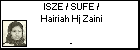 ISZE / SUFE / Hairiah Hj Zaini