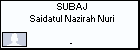 SUBAJ Saidatul Nazirah Nuri