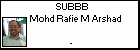 SUBBB Mohd Rafie M Arshad