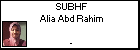 SUBHF Alia Abd Rahim