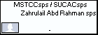 MSTCCsps / SUCACsps Zahrulail Abd Rahman sps