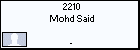 2210 Mohd Said