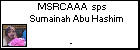 MSRCAAA sps Sumainah Abu Hashim