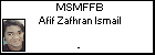 MSMFFB Afif Zafhran Ismail