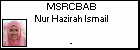 MSRCBAB Nur Hazirah Ismail