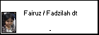  Fairuz / Fadzilah dt