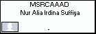 MSRCAAAD Nur Alia Irdina Suffiya