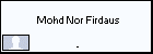  Mohd Nor Firdaus