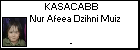 KASACABB Nur Afeea Dzihni Muiz