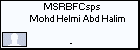 MSRBFCsps Mohd Helmi Abd Halim