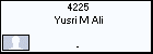 4225 Yusri M Ali