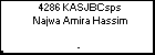 4286 KASJBCsps Najwa Amira Hassim