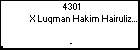 4301 X Luqman Hakim Hairulizat