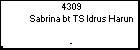 4309 Sabrina bt TS Idrus Harun