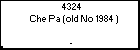 4324 Che Pa (old No 1984 )