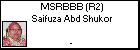 MSRBBB (R2) Saifuza Abd Shukor