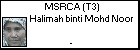 SRCA (T3) Halimah binti Mat Noor