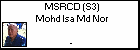 MSRCD (S3) Mohd Isa Md Nor