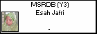 MSRDB (Y3) Esah Jafri