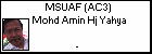 MSUAF (AC3) Mohd Amin Hj Yahya