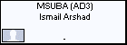 MSUBA (AD3) Ismail Arshad