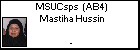 MSUCsps  (AB4) Mastiha Hussin