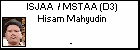 ISJAA  / MSTAA (D3) Hisam Mahyudin