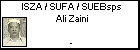 ISZA / SUFA / SUEBsps Ali Zaini