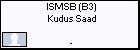 ISMSB (B3) Kudus Saad