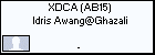 XDDCA (AB15) Idris Hj Awang@ Ghazali