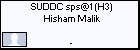 SUDDC sps@1 (H3) Hisham Malik
