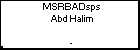 MSRBADsps Abd Halim